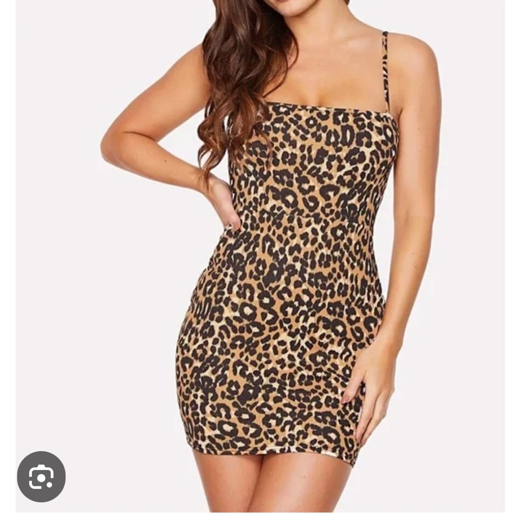 H&M Divided Leopard Print Mini Dress